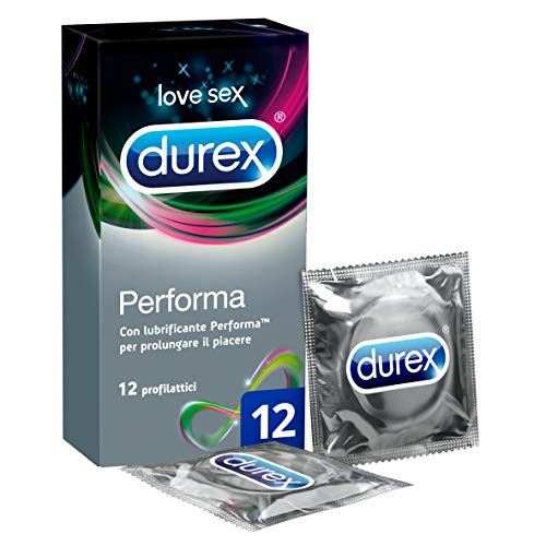 Durex Performa Preservativi Ritardanti, 12 Profilattici