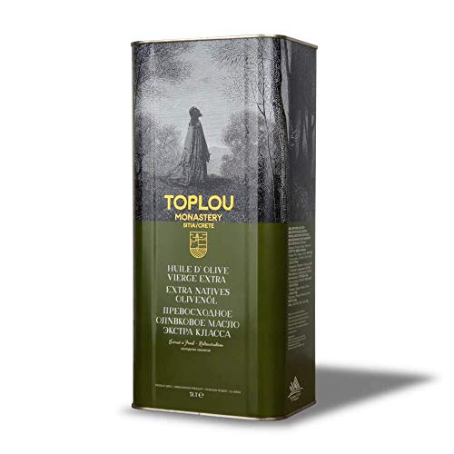 Toplou Monastery | Olio di oliva extravergine 5 litri | spremuto a freddo dalla Grecia | Da Creta, in lattina