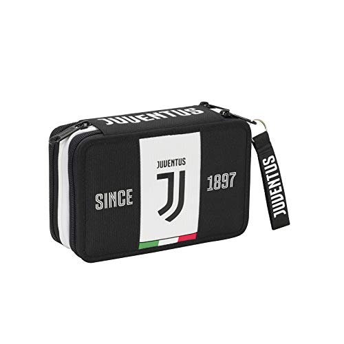 SEVEN SPA F.C. Juventus - Astuccio 3 Zip Completo Di Cancelleria - 2019-20 Licenza Ufficiale SEVEN