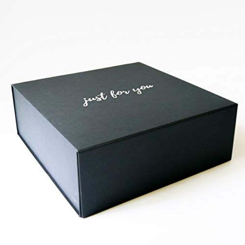 Just For You Scatola Regalo Premium Gift Box, Chiusura Magnetica, Confezione Compleanno, Festa, 25x25x9cm