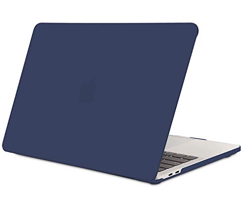 TECOOL Custodia MacBook PRO 13 2016/2017/ 2018/2019, Sottile Plastica Cover Rigida per Apple MacBook PRO 13.3 Pollici con/Senza Touch Bar (Modello:A1706/ A1708/ A1989/ A2159) -Blu Navy