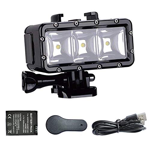 Suptig 30 m impermeabile ad alta potenza LED luce video fill luce notturna luce immersione per GoPro HERO5/5S/4/4S/3 +/3/2 SJCAM SJ4000/SJ5000/SJ6000/SJ7000 Xiaoyi