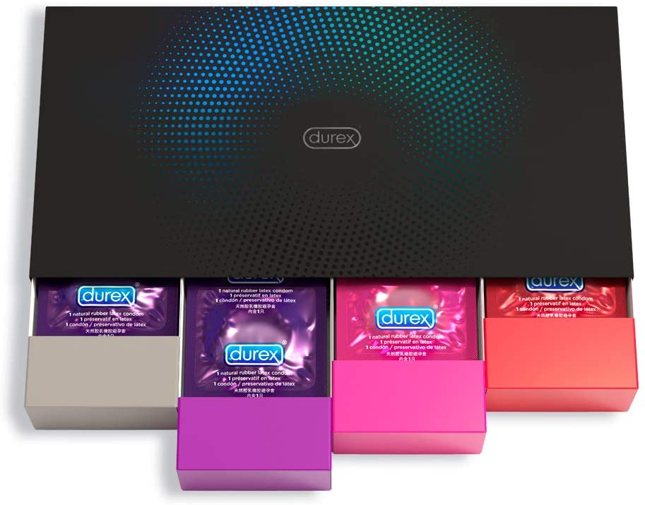 Durex Fun Explosion Kit di Preservativi Assortiti, Divertimento e Avventura, 40 Unità (Confezione da 1)