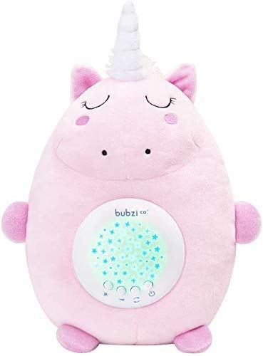 Peluche Regali Neonat Unicorno con Musiche e Rumore Bianco – Luce Neonato – Regalo Originale per Maschietti e Femminucce – Regalo Neonato – Gender Neutral – Regalo Baby Shower