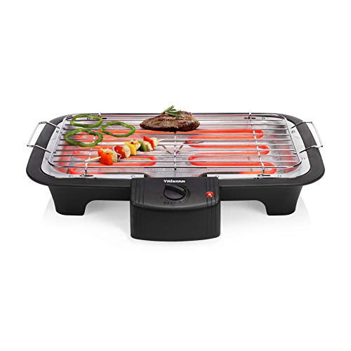 Tristar BQ-2813 BBQ Elettrico da Tavolo Barbecue, 2000 W, Nero