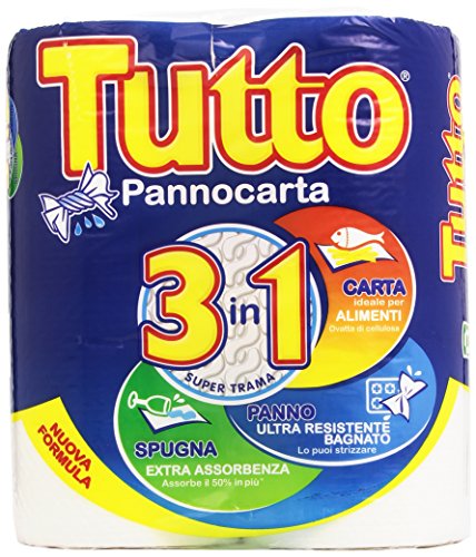 Tutto - Pannocarta, 3 in 1, 2 Rotoli