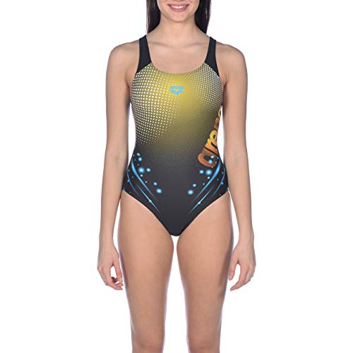 Arena W Daydreamer, Costume Sportivo Donna, Multicolore (Black/Yellow Star), 42