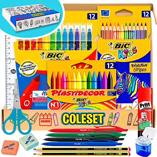 Materiale Scolastico cancelleria scuola matite colorate set cancelleria colori per bambini cartoleria scuola matite colorate bambini cartoleria kawaii