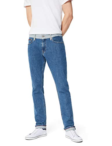Tommy Jeans Uomo Tjm Scanton Heritage Slim Jeans, Blu (TJ DENIM COLORBLOCK 1A4), W34/L36