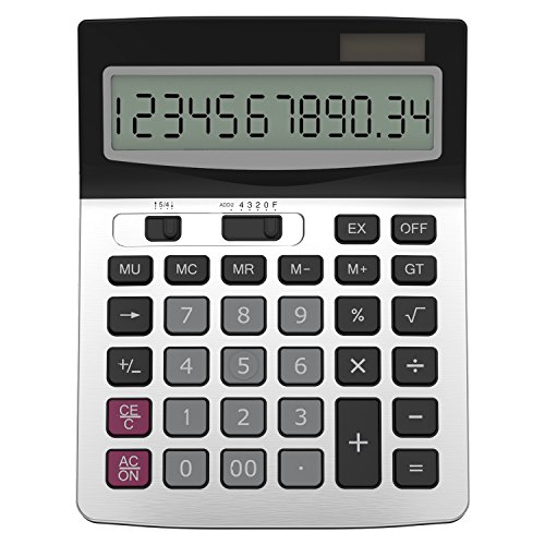 Calcolatrice, Helect Funzione Standard Tavolo Calcolatrice - Argento