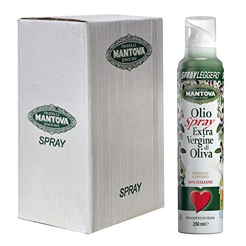 Olio extravergine di oliva 100% italiano, estratto a freddo (6 x 250 ml)-Con lo spray risparmi fino al 90% di prodotto