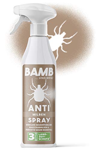 Antiacaro spray Bamb - Spray antiacaro per materassi 500ml - Trattamento anti acaro per tessuti - Acaricida materassi con effetto lunga durata