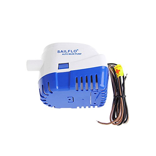 ONEVER Pompa dell'Acqua Automatica Barca 750 GPH Sonda Sommergibile Automatica Marina 12V con Interruttore a Galleggiante per Laghetti, Piscine, Yacht