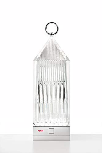 Kartell Lantern Lampada da Tavolo, Dimmerabile, Trasparente(Cristallo)