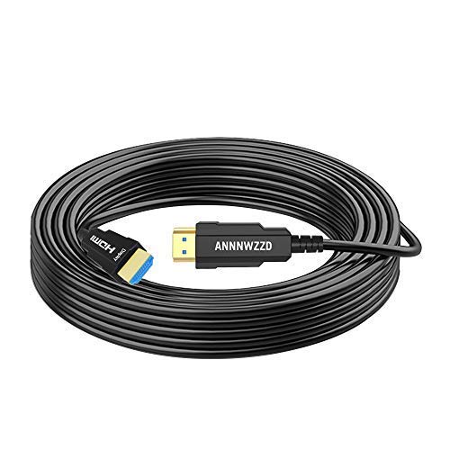 LinkinPerk 15M Cavo HDMI Fibra Ottica, Cavo HDMI 2.0 Supporta 4K@60Hz HDR, 4: 4: 4 ,18Gbps, 3D, Arc, HEC,Xbox one, Xbox 360, PS3, PS4 Gaming, PC Apple, TV etc