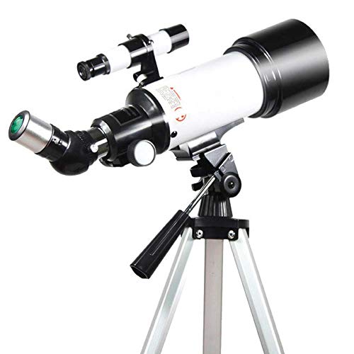 Tbaobei-Baby Telescopio di Viaggio 16 / 40X HD rifrazione telescopio astronomico Alto ingrandimento dello Zoom monoculare telescopio astronomico (Color : White, Size : 45-122cm)