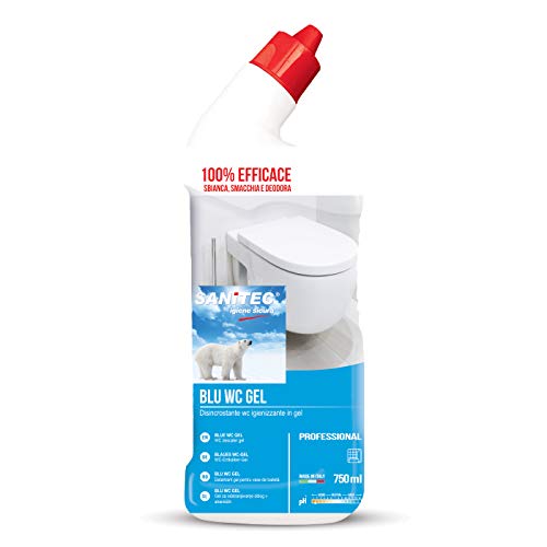 Sanitec Blu Wc Gel, Detergente Disincrostante per WC, 750 ml
