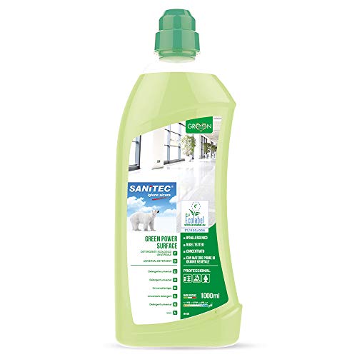 Sanitec Green Power Pavimenti - Detergente Ecologico Concentrato - 1000 ml