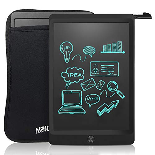 NEWYES LCD Tablet da Scrittura Portatile con Chiave di Blocco, Lunghezza 10 Pollici (Nero+Astuccio)