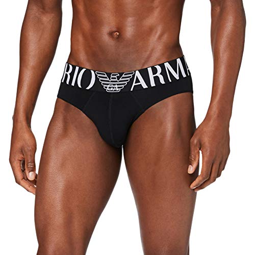 Emporio Armani Underwear 110814cc716 Boxer, Nero (Nero 00020), Large Uomo