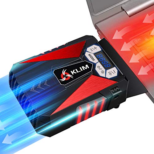 KLIM™ Cool Universal Raffreddatore per PC Portatile – Ventola ad Alte Prestazioni per Una Veloce Azione di Raffreddamento – Estrattore di Aria Calda USB - Rosso [ Nouva Versione 2020 ]
