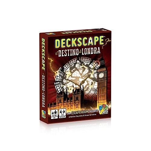 dV Giochi- Deckscape-Il Destino di Londra-Una Escape Room Tascabile-Edizione Italiana, Multicolore, DVG4477