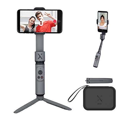 ZHIYUN Smooth-X Smartphone Pieghevole Stabilizzatore del Giunto Cardanico Stick per Selfie Vlog Youtuber (Grigio Combo）