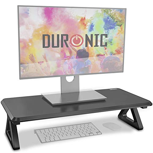 Duronic DM06-1 Supporto Monitor scrivania Supporto da Tavolo per Monitor Schermo Laptop Altezza 15cm Piattaforma 62x30 cm Portata 10kg