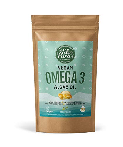 Vegan Omega 3 - Olio di Alghe, 90 Capsule (250mg DHA/Capsule)