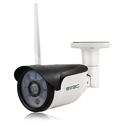 SV3C Telecamera IP Camera Esterno 1080P Telecamera Videosorveglianza WIFI con Rilevamento del Movimento, Visione Notturna fino a 15m, Supporto TF Card da 64 GB, Protezione dall’acqua Certificata IP66