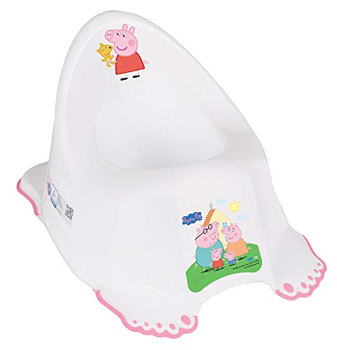Tega Baby® - Vasino per bambini, sedile per WC, antiscivolo e particolarmente sicuro, anatomico ed ergonomico, in plastica di alta qualità, motivo: Peppa Pig - rosa