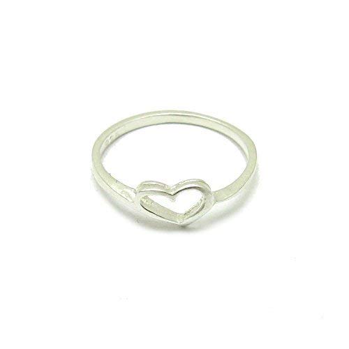 Anello Fatto a Mano in Argento Sterling Autentico Solido Timbrato 925 Coure R001555