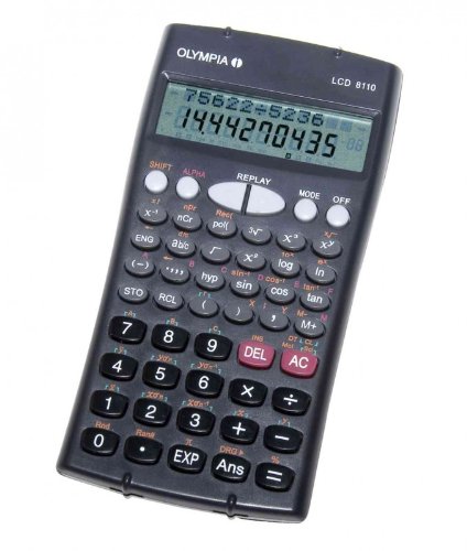 Olympia LCD 8110 calcolatrice Tasca Calcolatrice scientifica Antracite