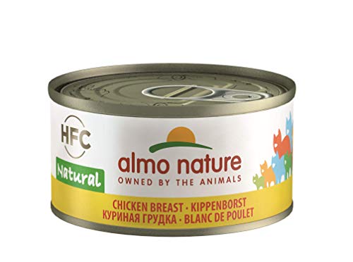 almo nature Hfc Naturale – Wet Cat Food con Petto di Pollo (Confezione da 24 x 70 g Tins)