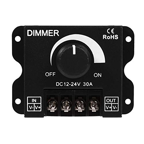 Regolatore dimmer, 12V-24V Interruttore led 30A Funzionamento manuale per LED Strip Light Single Color