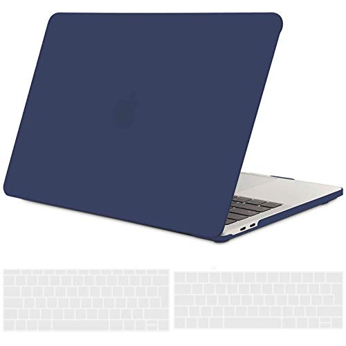TECOOL Custodia MacBook PRO 13 Pollici 2016 2017 2018 2019 Case, Plastica Rigida Cover & Copertura della Tastiera per MacBook PRO 13.3 con/Senza Touch Bar A1706/ A1708 /A1989/ A2159 -Blu Navy