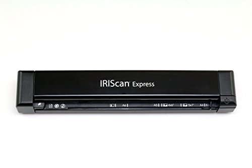 IRIScan - Express 4 I Scanner Portatile I Compatibile Con Windows/Mac/Linux I Scansiona Documenti, Foto, Biglietti da Visita I Ultra Rapido - Nero