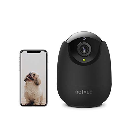 NETVUE Telecamera di Sorveglianza WiFi,1080P videocamera sorveglianza Interno WiFi con Visione Notturna,Telecamera WiFi con Audio Bidirezionale,Compatibile con Alexa.