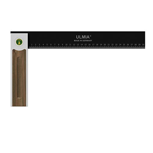 ULMIA - Squadra da falegnameria in alluminio, 350 mm, precisione di misurazione ± 0,02 mm