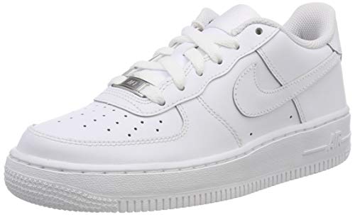 Nike Air Force 1 (GS), Scarpe da Basket per Bambini,, Bianco (Blanco/Blanco), 39 EU