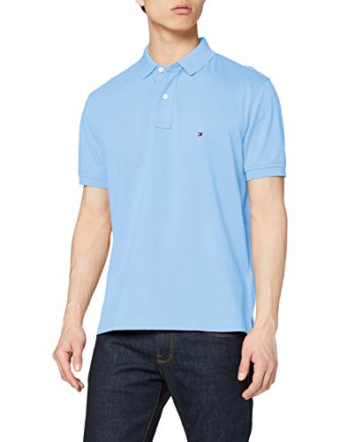 Tommy Hilfiger Tommy Regular Polo Camicia, Blue, M Uomo