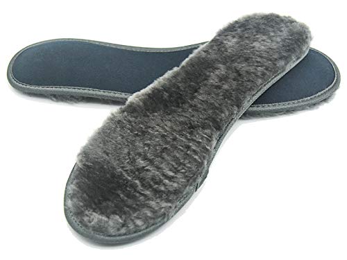 riemot Solette Lana di Montone per Donna Uomo Bambini, Solette Scarpe Invernali per Stivali Gomma, Scarponi Lavoro, Pantofole, Solette Termiche Suole Scarpe Super Calde Morbide Comfort Largo EU30