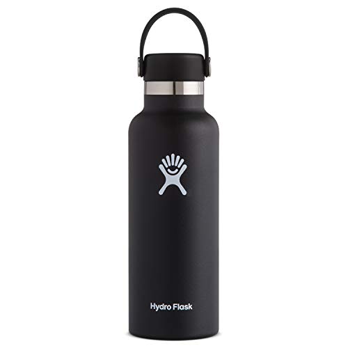 Hydro Flask S18SX001 Flask, 18/8 Stainless Steel, black