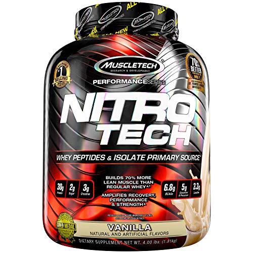 Muscletech Supplemento NutrizionaleNitro Tech Performance Series 4 lb, Vainilla - 1800 gr