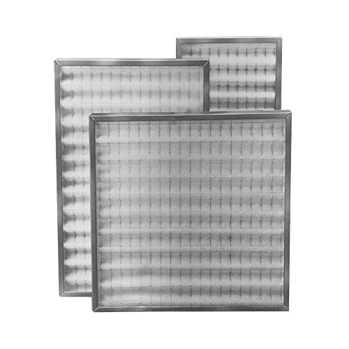 Filtro cella ondulata sintetica doppia rete acciaio spessore 48 mm 400x400