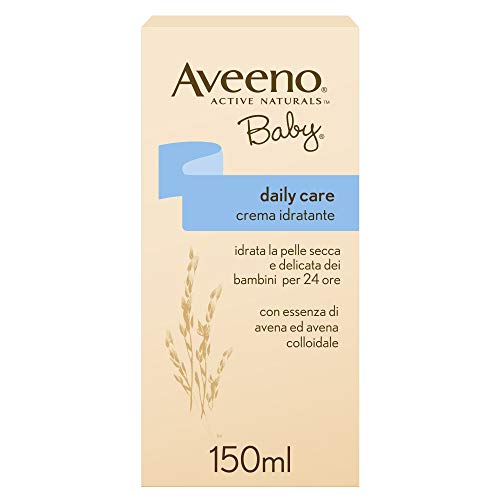 AVEENO Baby, Crema Idratante Viso e Corpo per Bambini, Daily Care, Assorbimento Rapido, con Avena Colloidale, 150ml