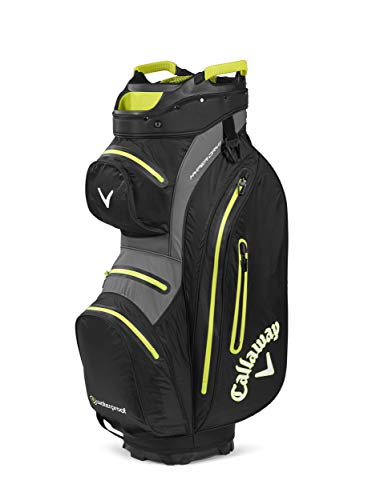 Callaway Golf Bags, Hyper Dry 15-Sacca da Carrello, Colore: Nero/Carbone/Giallo Unisex-Adulto, Taglia Unica