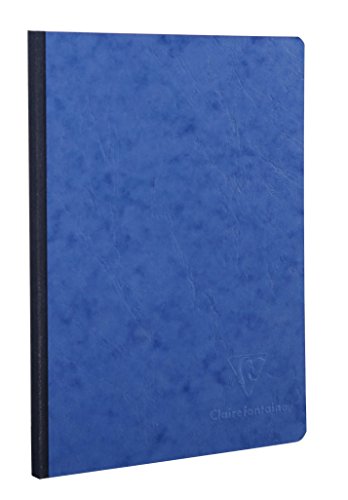 Clairefontaine 791404C Quaderno Dorso in Tessuto, 29.4 x 21 x 1.1 cm, Blu