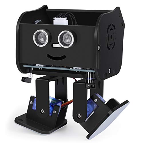 Elegoo Penguin Bot Biped Robot Kit per Progetto Arduino con Tutorial di Montaggio, Kit STEM per Hobbisti STEM Giocattoli per Bambini e Adulti, Versione Nero V2.0