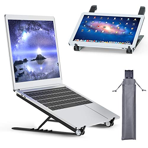 Tendak Supporto per laptop,laptop pieghevole,supporto portatile portatile,supporto per notebook,supporto per laptop regolabile,staffa dal design ergonomico,adatto per laptop/tablet da 9,7-17,3 pollici